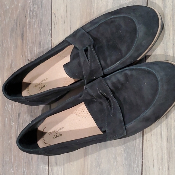 Clarks Trish Rose Women Suede ultimate comfort Loafer slip on shoes sz 8… - Picture 10 of 12